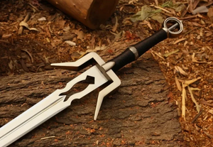 Épées Artisanales LEGACY BLADES : Paire de lames de sorcière en acier inoxydable, style médiéval, décoratives, à suspendre au mur, collectionnables, cadeau de Noël - Product Image 4