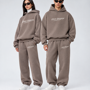 Conjunto de Sudadera con Capucha para Hombre Ekin Impex 352, 100% Algodón, Felpa Francesa, Ropa Casual de Calle, Secado Rápido, Lavado Ácido, Sin Costuras, 460g - Product Image 2