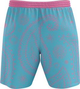 Ensemble de maillots de basket-ball pour hommes, sans manches, col en V, imprimé numérique, uniformes en mesh, shorts à cordon de serrage, respirant, imprimé paisley, 100% coton - Product Image 5