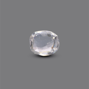 Synthetic Paraiba Square Cut White Zircon 4.25 Carat Loose Gemstone for Fine Jewelry - Product Image 2
