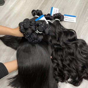 Extensiones de Cabello Humano Virgen Vietnamita Liso Sin Procesar, Color Natural, en Stock, Precio al por Mayor, Superventas - Product Image 1
