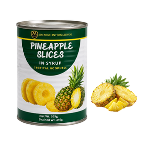 Tranches d'ananas en sirop Kim Minh International 565g, fruits tropicaux en conserve, prêts à consommer, longue durée de conservation - Product Image 1