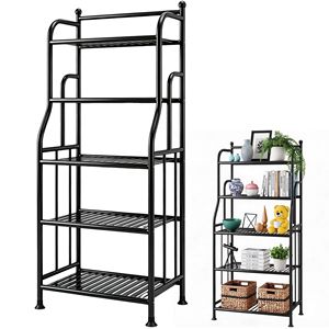 Étagère de rangement pour salle de bain à 5 niveaux, grande capacité, robuste, multifonctionnelle, pour la maison - Product Image 4
