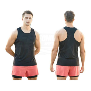 Men Solid Mesh <b>Singlets</b> Quick Dry 100% Cotton <b>Running</b> Tank Tops Breathable Casual Stringers Custom Logo Anti-Pilling Customized - Product Image 4