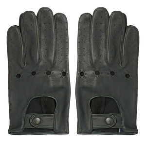 Guantes de Conducción de Piel de Ciervo Verde - Product Image 1