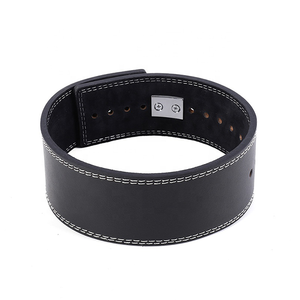 Ceinture de musculation professionnelle en cuir épais avec fermeture à levier en acier réglable, construction durable - Product Image 6