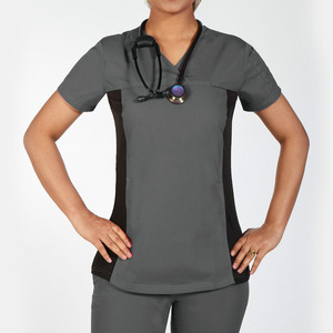 Ensemble de blouses médicales unisexe en coton extensible 4 directions, imperméables, pour usage hospitalier avec détection d'aiguilles - Product Image 4