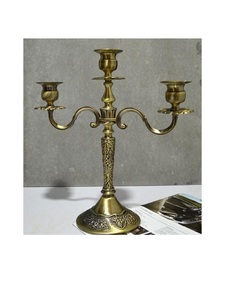 Handcrafted Iron Candelabra Candle Holder With Vintage Finish For Festive <b>Decoration</b> Elegant Events And Modern Living <b>Spaces</b> - Product Image 4