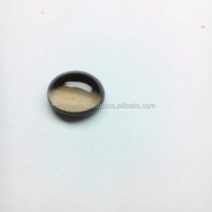 Cabujón Ovalado de Cuarzo Ahumado de 10x12mm, Gemas Sueltas 100% Naturales, Piedra Marrón de Alta Calidad para Joyería, Elegante - Product Image 1