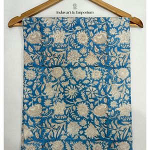 Tela de Algodón Cambray Estampada a Bloques 60x60, Tela de Algodón con Estampado Tradicional Jaipuri - Product Image 2