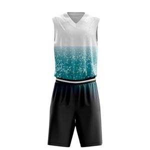 Ensemble d'uniformes de basketball personnalisés professionnels à séchage rapide, antibactériens, unisexes, respirants, en jersey lavé, avec option grandes tailles - Product Image 6