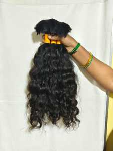 Indian Curly Texture Remy Machine Double Weft 100 Grams Unprocessed Cuticle Aligned Raw Temple Human Hair Perm Ready - Product Image 4