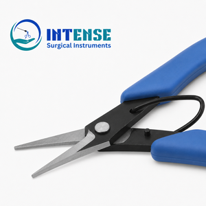 Alicates de Punta Fina Profesionales de Precisión con Empuñadura Azul para Joyería y Trabajos Finos - Product Image 1