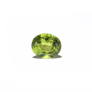 Premium 5.65 Carat Natural Peridot Loose Gemstone Faceted Square Cut for Fine Jewelry - Product Image 1