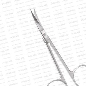 Tijeras de plástico Sealy de 4-3/4 (12 cm) con punta fina de acero inoxidable para disección nasal, para rinoplastia y otorrinolaringología, de Vaslcare - Product Image 2