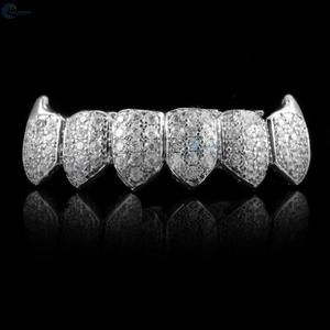 Grillz de Diamantes Cultivados en Laboratorio de Primera Calidad, Hechos a Medida, de Plata de Ley 925, Estilo Hip Hop, para Hombres - Product Image 6