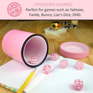 Plateau à dés en cuir PU de haute qualité avec logo personnalisé imprimé pour jeux de table/bar – Fournisseur d'usine - Product Image 4
