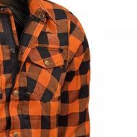 Chemise en flanelle de moto unisexe 2026, imperméable, 100 % coton respirant, manches longues, protection CE niveau 2, vente en gros de haute qualité