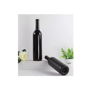 Crystal Empty 500ml <b>750ml</b> Brown Green Black Glass Wine <b>Bottle</b> Cork Sealed Liquor Red White Rose Design - Product Image 2