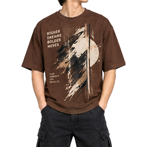 T-shirts pour hommes à imprimé graphique, coupe décontractée, t-shirts décontractés tendance - Product Image 5