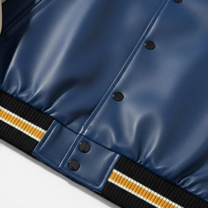 Chaqueta Varsity de Invierno de Alta Calidad con Cuello Alto Estilo Urbano, Precio al por Mayor, Nueva Llegada, Chaquetas Varsity de Cuero - Product Image 6