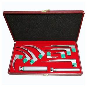 Juego de hojas de laringoscopio Macintosh Miller de acero inoxidable, instrumentos médicos de intubación ENT, kit reutilizable de grado hospitalario - Product Image 2