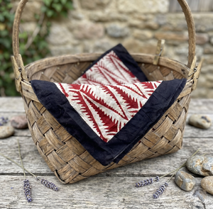 Pañuelo Cuadrado de Algodón Hecho a Mano con Estampado Floral, Pañuelo para el Cabello, Pañuelo de Vaquero, Accesorio de Moda Bohemio Unisex - Product Image 2