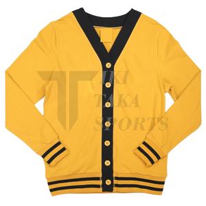 <b>Men's</b> Custom Knitwear Solid Color Double <b>Pocket</b> <b>Cardigan</b> Hot New Patchwork Winter Knitted Sweater - Product Image 1