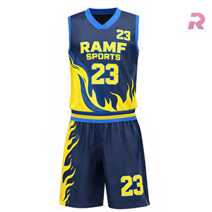 Tenues de basketball personnalisées en sublimation 100 % polyester pour hommes/femmes, grandes tailles, entraînement et compétition - Product Image 2