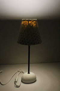 Home Decoration Organic Paper & Fiber Paper Together With Designed Lace Paper Purely Recycled & Handmade <b>Lamp</b> Cream Modern Iron - Product Image 3