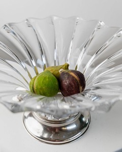 Elegant Glass Decorative Bowl With Silver Base Perfect For Table Centerpiece And Modern Home Decor Styling Wholesale From India - Product Image 2