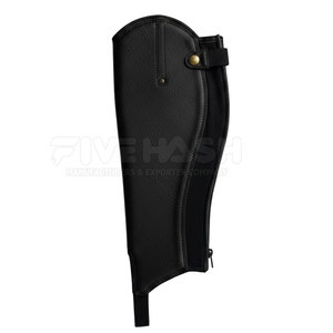 Protectores de piernas de cuero suave para caballos, equipo de protección para entrenamiento ecuestre al aire libre. - Product Image 2