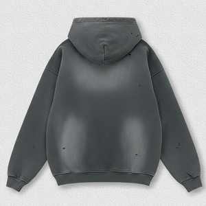 Sweat à capuche streetwear Y2K coupe ample en molleton de coton épais, pull personnalisé, fournisseur OEM Pakistan - Product Image 2