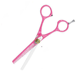 High Quality Pink Hair Thinning Scissors Professional Barber <b>Shears</b> Stainless Steel Salon Hairdressing <b>Tools</b> Made In Pakistan - Product Image 4