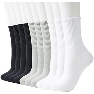 Chaussettes courtes de haute qualité, couleur unie, en coton fin tricoté, pour usage quotidien, été, gris, blanc, noir. - Product Image 3