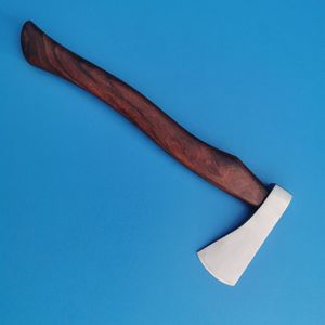 Hache forgée à la main en acier D2, outil de camping extérieur personnalisé de haute qualité avec tête d'hache en damas et manche en bois pour la coupe - Product Image 2
