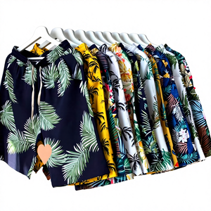 Summer Vintage Floral Drawstring <b>Polyester</b> Men's Loose Beach Vacation Outerwear <b>Shorts</b> - Product Image 2