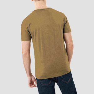 T-shirt décontracté pour homme à col rond, coupe classique, en polyester tricoté imprimé respirant 150 GSM, vente en gros - Product Image 3
