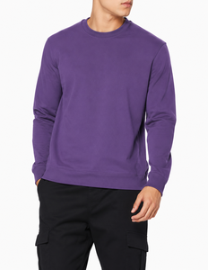 Sweat-shirt tricoté pour homme, col rond, coupe classique, couleur unie, décontracté, pour l'automne - Product Image 3