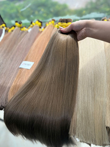 Extensions de cheveux naturels vietnamiens de couleur naturelle en vrac, prix d'usine, 100% cheveux humains, 65 cm - Product Image 2