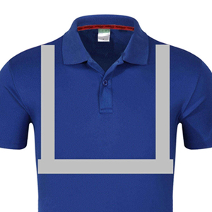 Polo de travail haute visibilité pour hommes, personnalisé avec logo imprimé, manches courtes, réfléchissant, sécurité, 2026 - Product Image 3