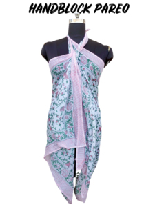 Block Print Scarves Indian Cotton <b>Sarong</b> Handmade Cotton Beach Pareo Printed <b>Sarong</b> Cotton <b>Sarong</b> - Product Image 2