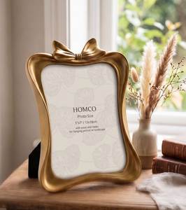 Luxury Gold Textured <b>Metal</b> Photo <b>Frame</b> 4x6 Tabletop <b>Picture</b> <b>Frame</b> Modern Resin Brass Desktop <b>Frame</b> Home Decor Wholesale Bulk OEM - Product Image 3