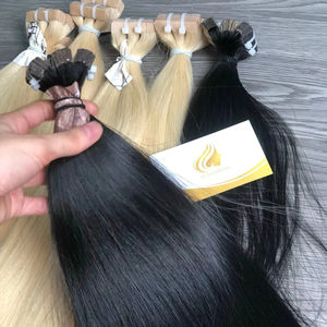 เทปต่อผมสีบลอนด์ตรง 24 นิ้ว ผมแท้เวียดนาม  แบบเวอร์จิ้นเรมี่ 100%  ฟอกสีแล้ว  แบบดับเบิ้ลดรอน  มีหลายสี - Product Image 1