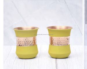 Verre en cuivre pur et équipement de service d'eau laqué sans danger pour les aliments, pour la cuisine et la table - Product Image 2