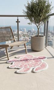 Alfombra Moderna Antideslizante de Lana Tufted a Mano, Forma Regular, Color Rosa Premium, con Patrón Geométrico, Suave y Afelpada, para Decoración - Product Image 5
