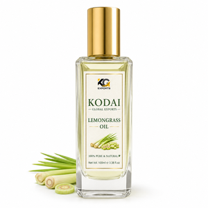 Aceite Esencial de Limoncillo de Tamil Nadu 100% Puro y Natural de Primera Calidad, Destilado al Vapor, para Aromaterapia y Cuidado Facial, Kodai Global Export - Product Image 1