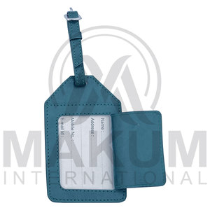 Étiquette de bagage en cuir personnalisée avec nom sur mesure, cadeaux de mariage, cadeaux de voyage MAKUM INTERNATIONAL - Product Image 4