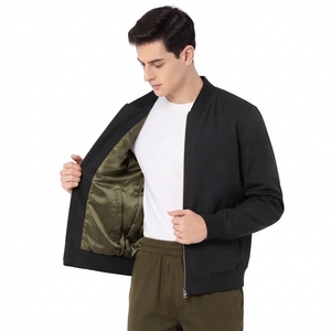Nouvelle Veste Teddy en Cuir PU Tissé Imperméable et Respirant de Haute Qualité pour Hommes, Modèle 2026, Vente en Gros Directe Usine, ODM, Logo Personnalisé - Product Image 3
