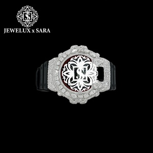 Reloj de Pulsera de Caucho Negro de Diseño Mossinate de Primera Calidad con Diamantes para Uso Diario, Fiestas, Viajes y Regalos - Product Image 2